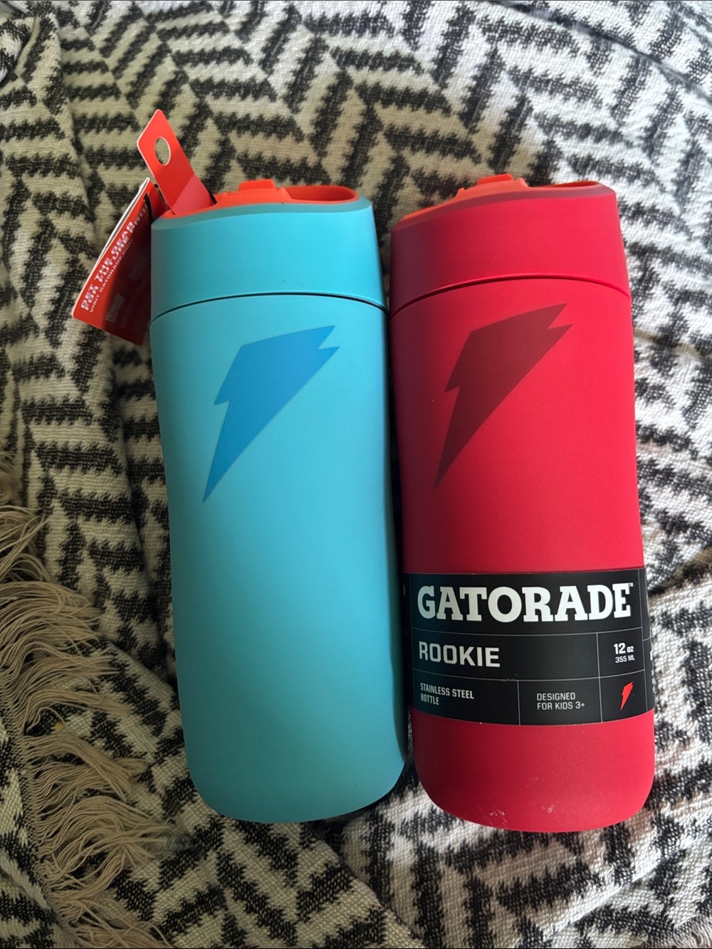 Rookie Kids Water Bottle - Red & Teal
